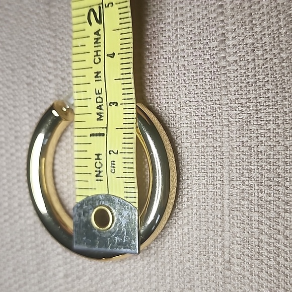 Gold-Tone Chunky Hoops, Preloved in Great Condition - Picture 4 of 4